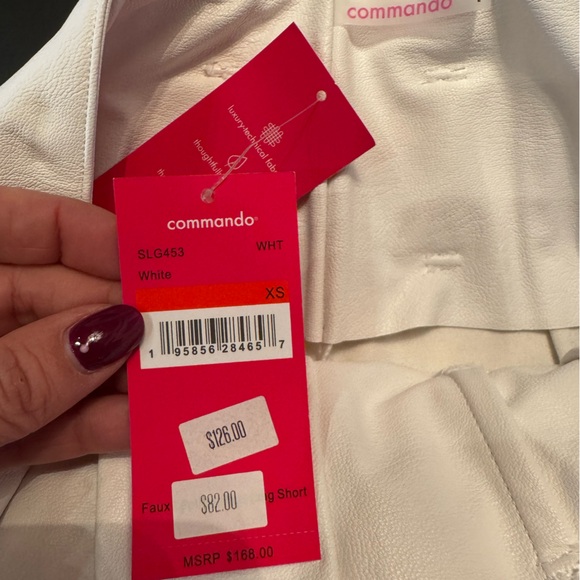 Commando Paper bag Faux Leather Shorts - Picture 2 of 4